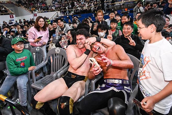 10일 오후 서울 강서구 KBS아레나에서 열린 레슬네이션에서 경기가 진행되고 있다. 2025.5.10. / 고운호 기자