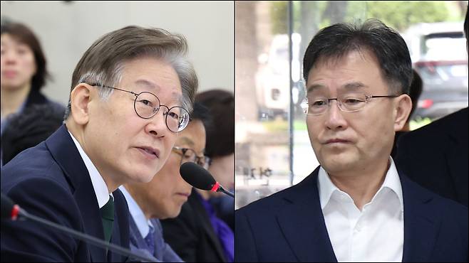 이재명 민주당 대표와 김만배(화천대유 대주주)씨