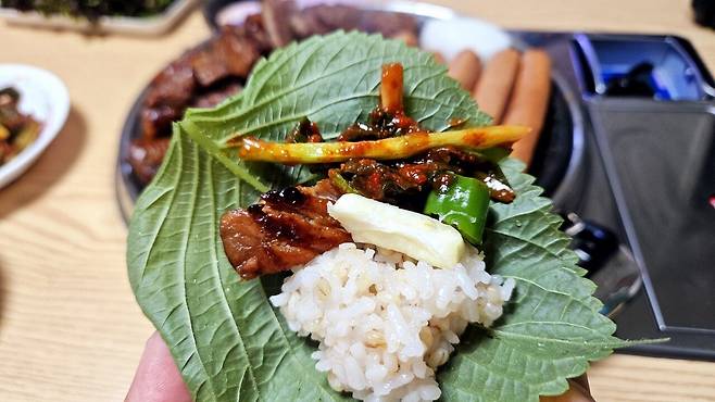 20250511_210317.jpg 저녁 양념소갈비와 소시지