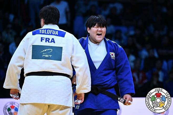유도 여자 78㎏ 이상 이현지. 국제유도연맹 제공