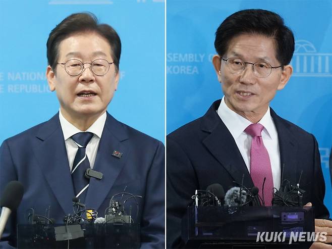 이재명 더불어민주당 후보(왼쪽)와 김문수 국민의힘 후보. 쿠키뉴스DB