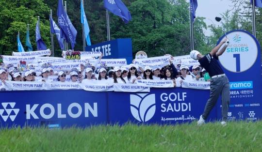 아람코 챔피언십 3R 박성현 티샷. 사진[연합뉴스]