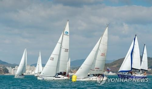 2023년 이순신장군배 국제요트대회 [연합뉴스]