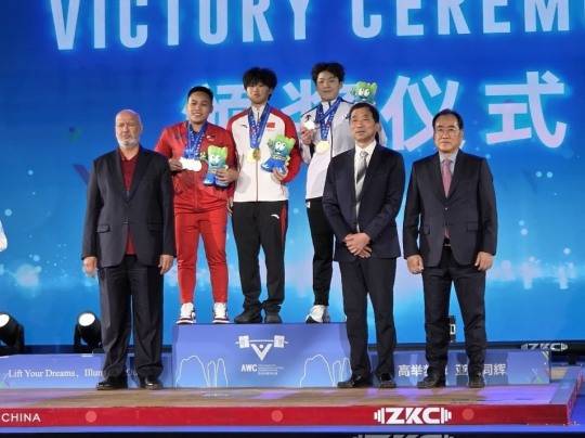 문민희, 아시아역도선수권 여자 64㎏급 3위. 사진[연합뉴스]