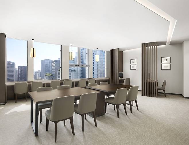 새롭게 오픈한 비즈니스 센터 / 사진=코트야드 메리어트 서울 남대문 호텔