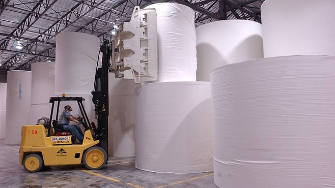 SAS와 에픽게임즈의 디지털 트윈 솔루션을 적용하기 시작한 조지아 퍼시픽의 서배너 공장 현장 모습 [사진 = SAS]