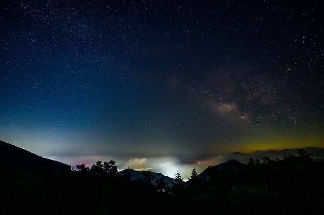 태백 청정하늘 은하수 관찰