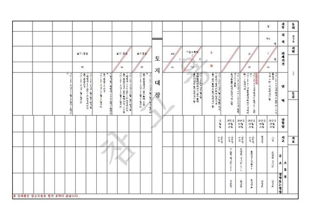 디지털 이미지를 한글화한 옛 토지대장. 사진 제공=고양시