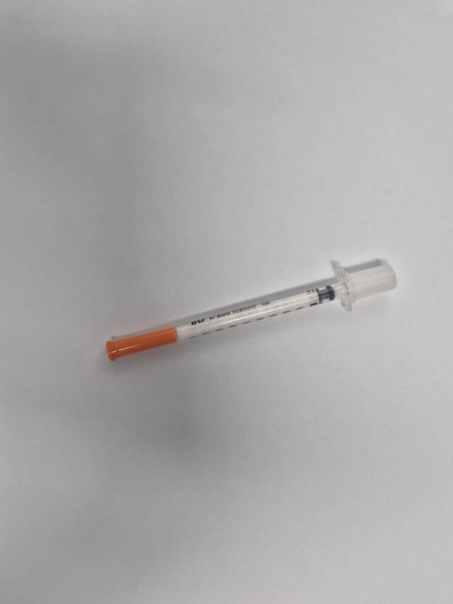 필로폰 3.36g이 들어있는 주사기. 사진 제공=경남경찰청