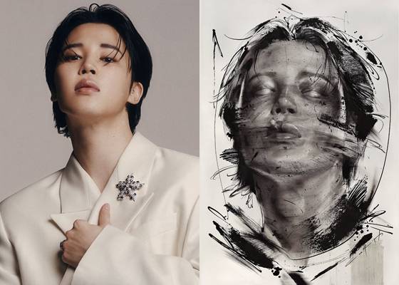 방탄소년단 지민(BTS)과 리케이(Lee.K) 작가의 작품