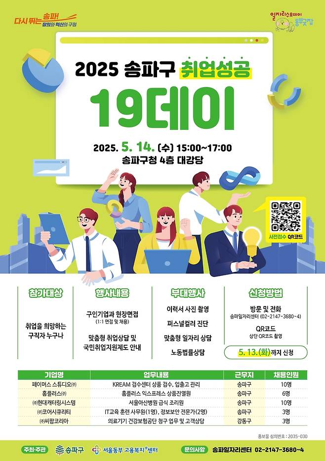 송파구 '취업성공 1·9데이' [송파구 제공. 재판매 및 DB 금지]