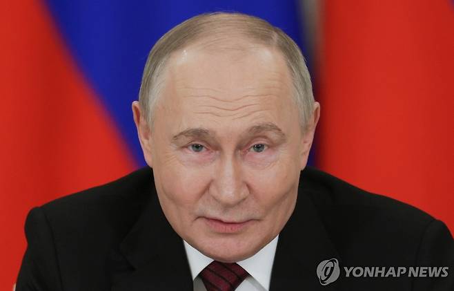블라디미르 푸틴 러시아 대통령 [크렘린궁 사진기자단 스푸트니크 EPA=연합뉴스]
