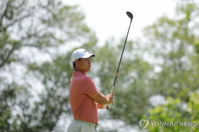 김주형(2라운드 경기 모습) [게티이미지/AFP=연합뉴스]
