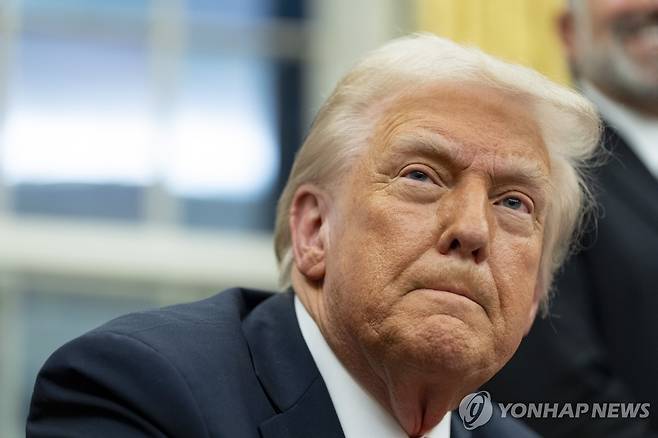 트럼프 대통령 [AP=연합뉴스 자료사진. 재판매 및 DB 금지]