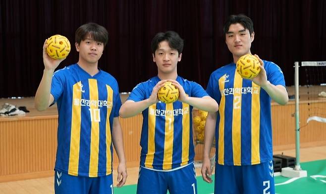 울산과학대학교 스포츠재활학부 신현진, 이경수, 이지성이 세팍타크로 U-21 국가대표로 선발됐다. 울산과학대 제공