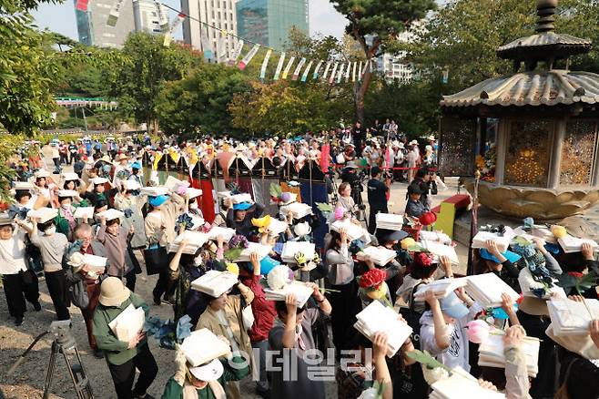 봉은사 생전예수제 봉송회향. (사진=국가유산청)