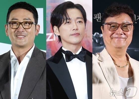 (왼쪽부터) 하정우, 남궁민, 남진 ⓒ 뉴스1 DB