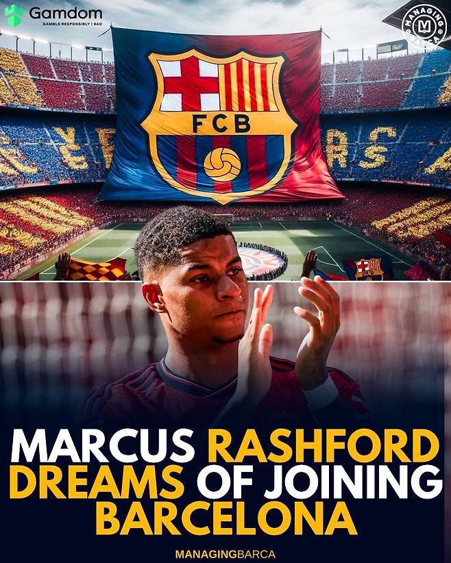 [스포츠조선 강우진 기자]마커스 래시포드의 고집이 대단하다. 올여름 맨체스터 유나이티드를 무조건 떠나 바르셀로나로 이적을 희망하고 있다.

래시포드의 과도한 연봉으로 인해 아스톤 빌라에서의 임대생활은 이번 시즌을 끝으로 종료될 가능성이 크다. 

영국 풋볼인사이더는 12일(한국시각) '래시포드가 맨유를 완전히 떠나 바르셀로나 이적을 희망하고 있다'고 보도했다. 사진=SNS