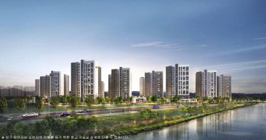 경기 부천 대장지구에 공급되는 'e편한세상 대장 퍼스티움' 투시도. [DL이앤씨 제공]