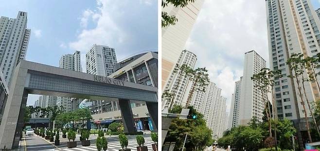 서울시 송파구 주요 대단지인 가락동 헬리오시티(왼쪽)와 신천동 파크리오(오른쪽) 전경. 사진=카카오맵 갈무리