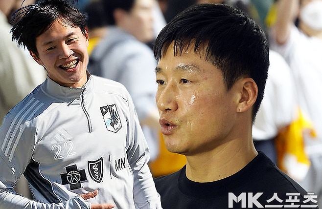 미네소타 유나이티드에서 활약 중인 정호연(사진 왼쪽), 광주 FC 이정효 감독. 사진=이근승 기자, 미네소타 유나이티드 SNS. 편집=이근승 기자