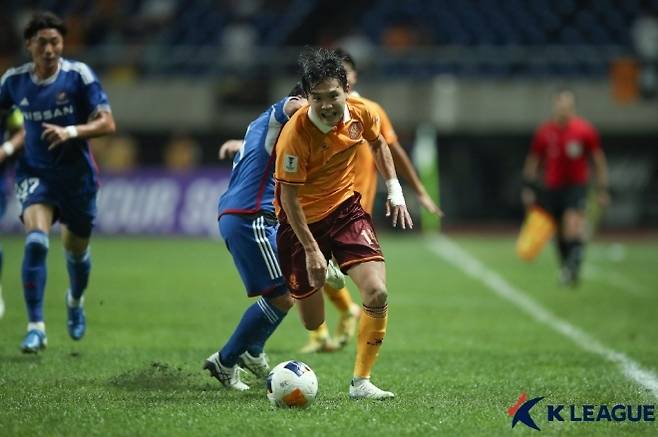 광주 FC 시절 정호연. 사진=한국프로축구연맹