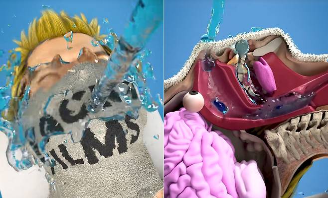 ‘워터보딩’이 얼마나 위험한지 보여주는 영상. [틱톡 캡처]