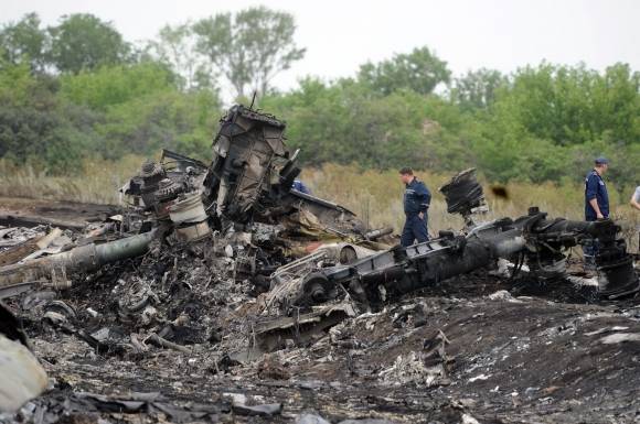 피격된 말레이 MH17편 여객기의 잔해. AFP 연합뉴스 자료사진