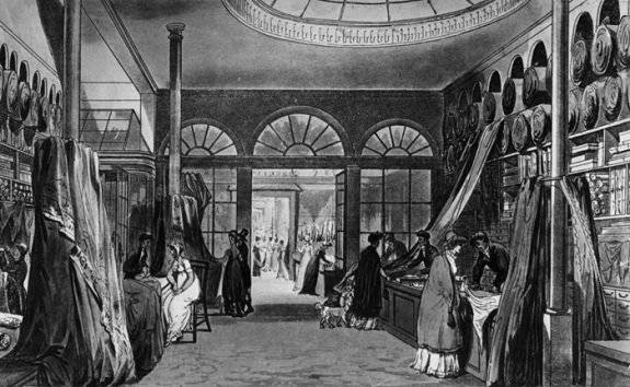1796년 영국 런던에서 문을 연 백화점 초기 형태의 대형 상점 ‘하딩, 하월 앤드 코.’ Gettyimage