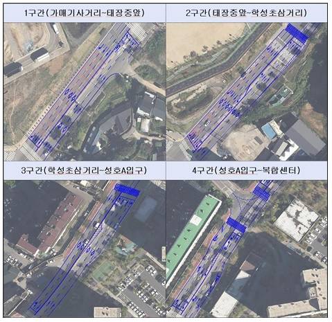 태장동 치악로 교통체계 개선사업 구간 [원주시 제공.재판매 및 DB 금지]