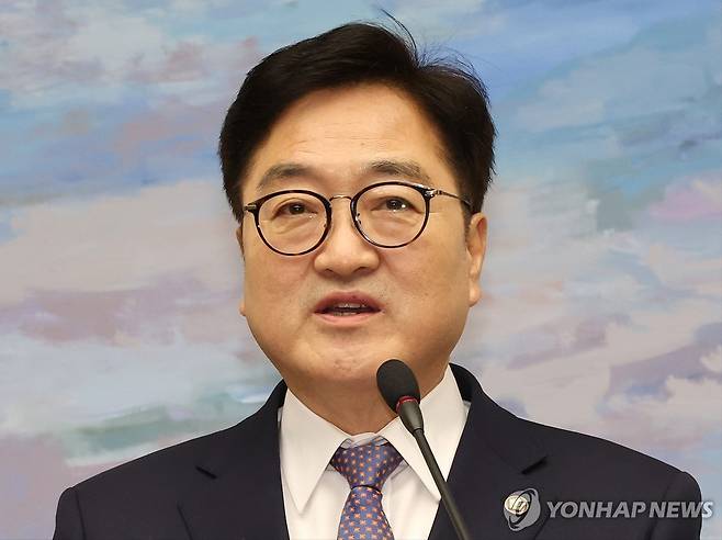 우원식 국회의장 [촬영 김주형] 2025.2.27