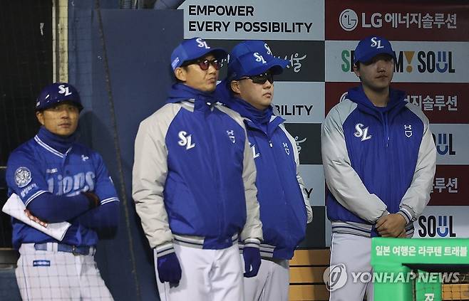 분위기 안 좋은 삼성 [연합뉴스 자료사진]