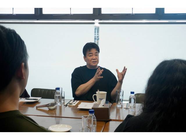 간담회에서 그간의 논란에 대해 설명 중인 백종원 더본코리아 대표/사진제공=더본코리아