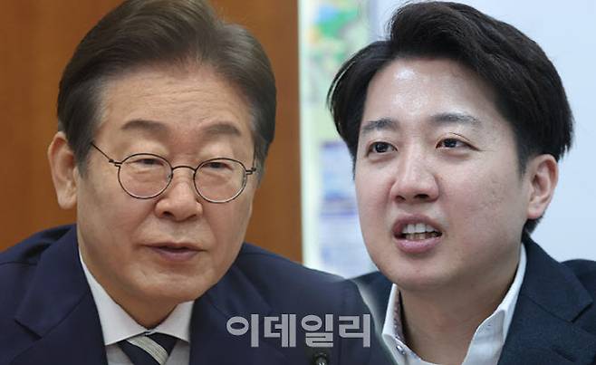 이재명 더불어민주당 대선 후보, 이준석 개혁신당 대선 후보 (사진=이데일리)