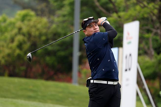 김태균 10번홀 드라이버 티샷. 사진제공=KPGA