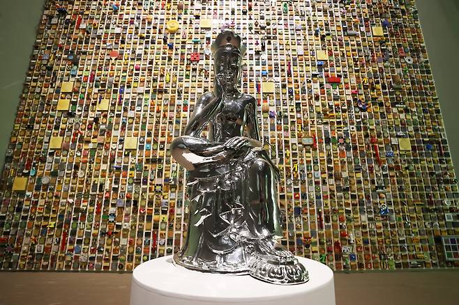 Kang Ik-joong’s Samramansang, on view at the permanent exhibition at the National Museum of Modern and Contemporary Art, Seoul. /Yonhap News