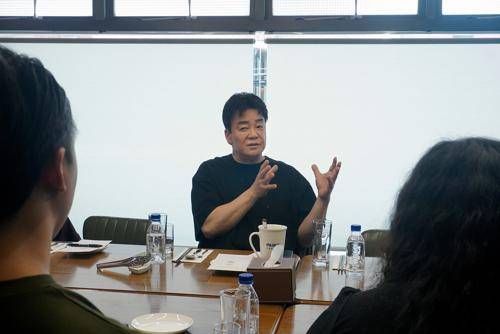 더본코리아 기자간담회에 참석한 백종원 대표