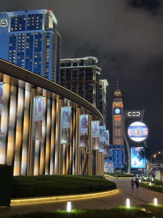 마카오 카지노 리조트 시티 오브 드림즈. 사진 시티 오브 드림즈