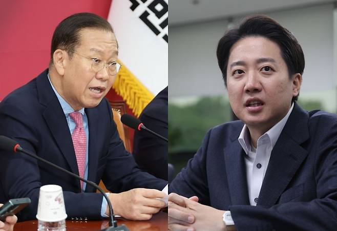 권영세 전 국민의힘 비상대책위원장(사진 왼쪽), 이준석 개혁신당 대선 후보. 연합뉴스