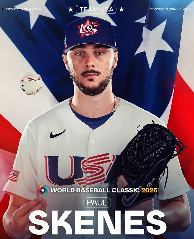 ▲ 피츠버그 파이어리츠 에이스 폴 스케네스가 2026년 WBC에 미국 국가대표로 출전한다. ⓒMLB SNS