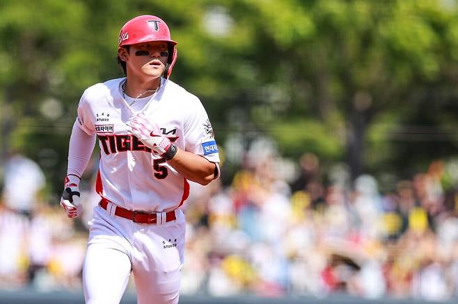 ▲ 부상 복귀 이후 점차 페이스를 끌어올리고 있는 김도영 ⓒKIA타이거즈