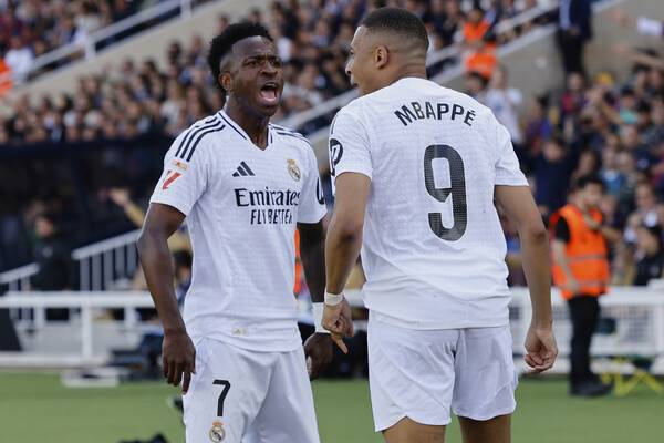 ▲ 레알 마드리드 비니시우스 주니오르는 킬리안 음바페의 입단 이후 중심 축이었던 입지가 흔들리고 있다. ⓒ연합뉴스/EPA/AFP
