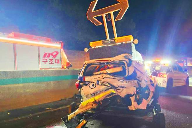 호남고속도로 ACC 사고 현장