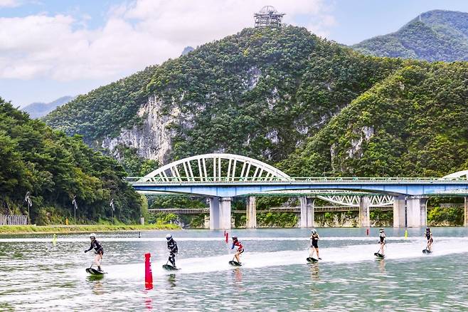 지난해 열린 모토서프 대회 [단양군 제공. 재판매 및 DB 금지]