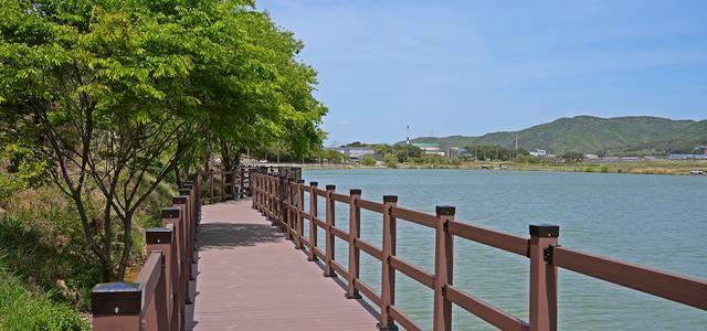 경주 천북면 소리지 주변에 최근 조성된 성지지(소리지) 둘레길 전경. 경주시 제공