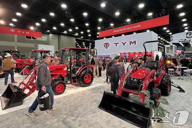 북미 최대 농기계 박람회 'NFMS 2025'에 참가한 TYM(TYM 제공)