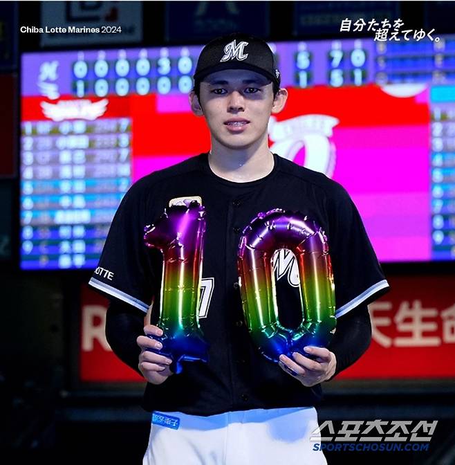 지난해 10승을 올린 사사키. 지난겨울 지바 롯데를 떠나 LA 다저스 유니폼을 입었다. 사진캡처=지바 롯데 마린즈 SNS