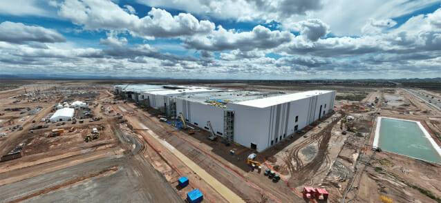 LG에너지솔루션이 건설중인 美 애리조나 원통형 공장 전경 (사진=LG엔솔)