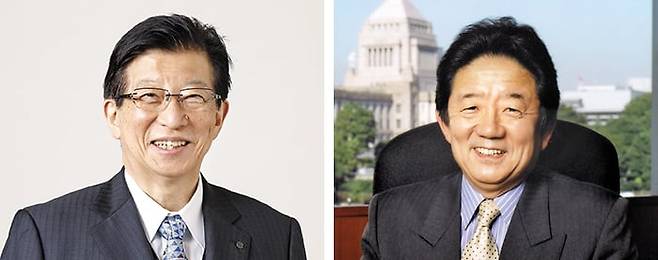 가와카쓰 헤이타 前 시즈오카현 지사, 시마다 하루오 게이오대 명예교수.