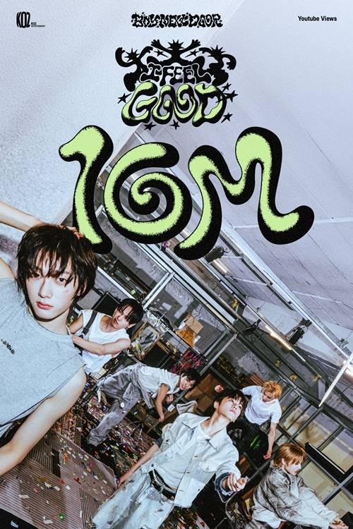 보이넥스트도어(BOYNEXTDOOR)의 신곡 ‘I Feel Good’ 뮤직비디오가 유튜브에서 빠르게 조회수를 늘려가며 인기를 얻고 있다.